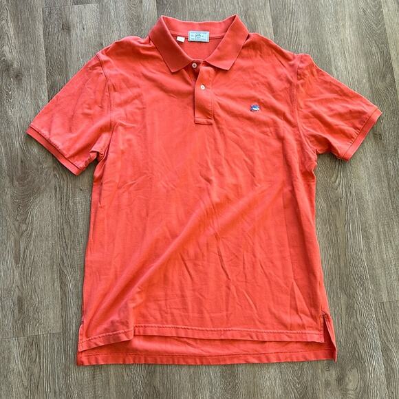 Southern Tide Orange Skipjack Short Sleeve Polo Size XL - Picture 1 of 4